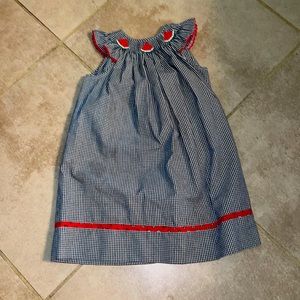 Kids watermelon smoked dress 4T